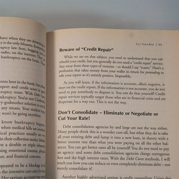 Debt Cures They Don't Want You to Know About By Kevin Trudeau 2008 Hardcover - Picture 6 of 10